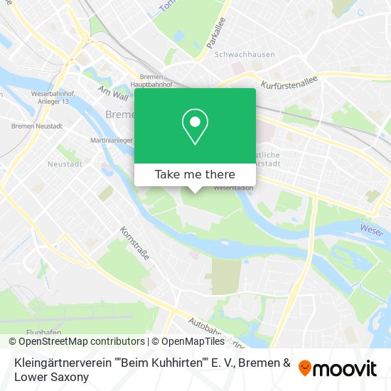 Kleingärtnerverein ""Beim Kuhhirten"" E. V. map