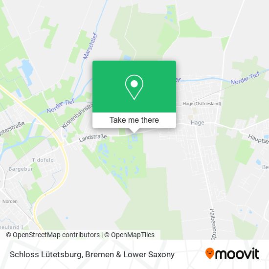 Schloss Lütetsburg map