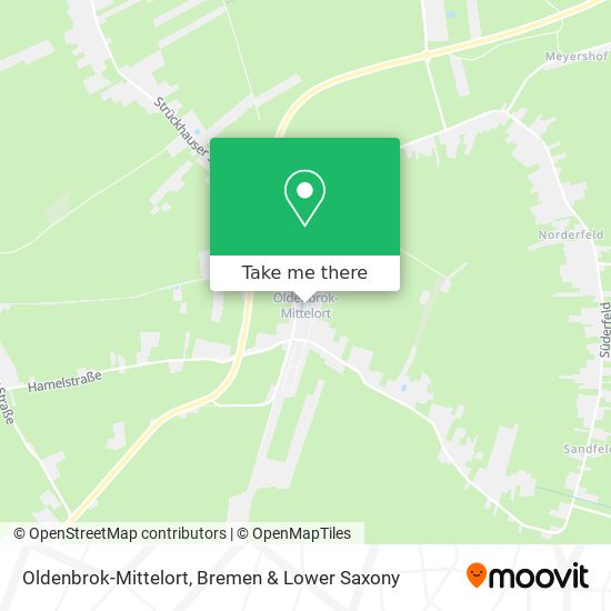 Oldenbrok-Mittelort map