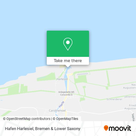 Hafen Harlesiel map