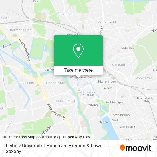 Leibniz Universität Hannover map