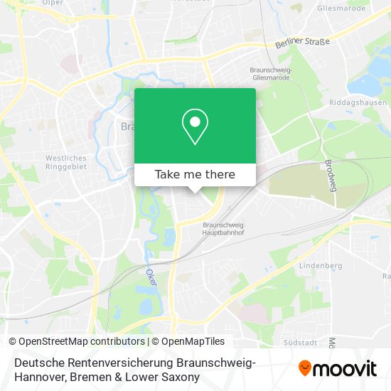 Deutsche Rentenversicherung Braunschweig-Hannover map
