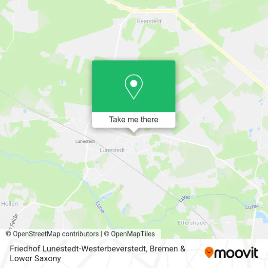 Карта Friedhof Lunestedt-Westerbeverstedt