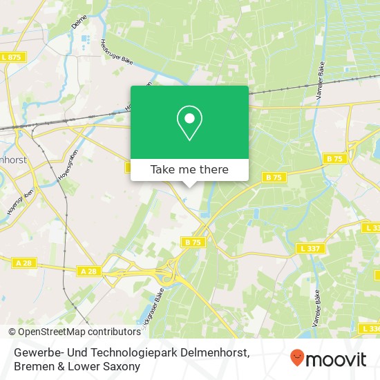 Gewerbe- Und Technologiepark Delmenhorst map