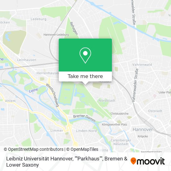 Leibniz Universität Hannover, ""Parkhaus"" map
