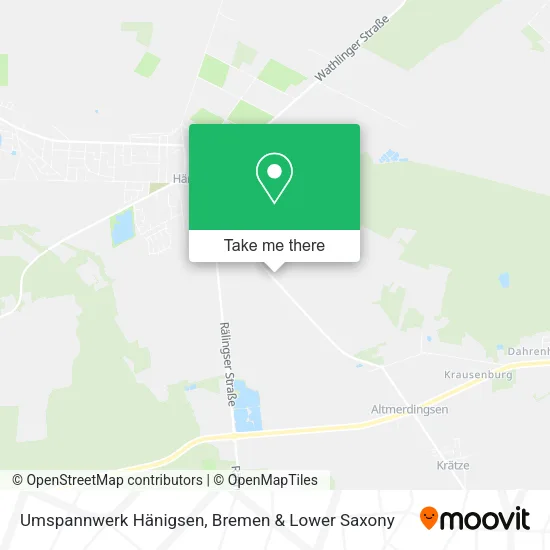 Карта Umspannwerk Hänigsen