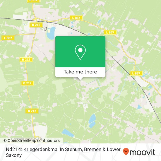 Nd214: Kriegerdenkmal In Stenum map