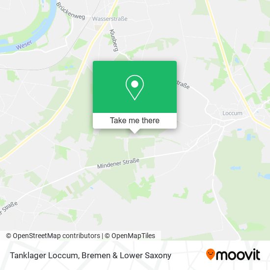 Tanklager Loccum map