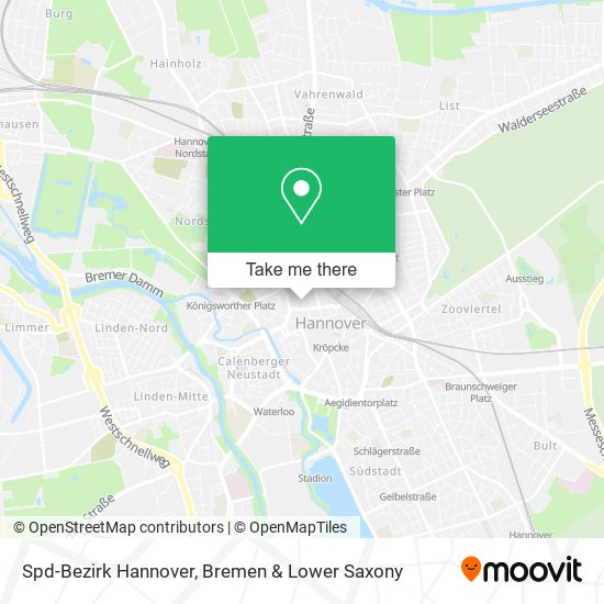Spd-Bezirk Hannover map