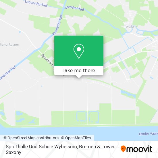 Sporthalle Und Schule Wybelsum map