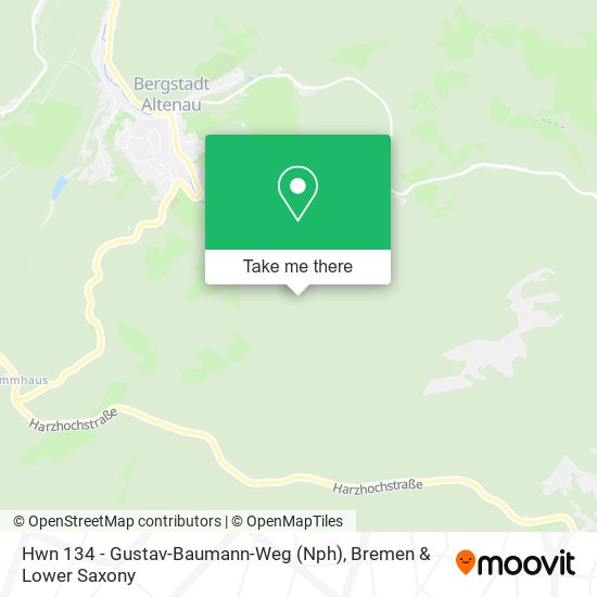 Hwn 134 - Gustav-Baumann-Weg (Nph) map