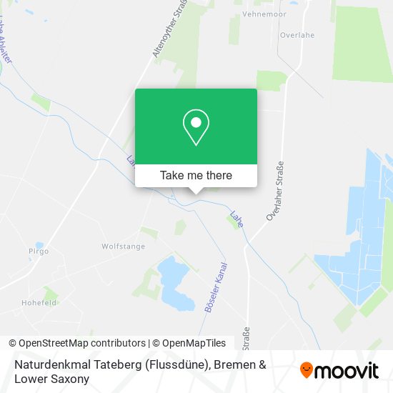 Naturdenkmal Tateberg (Flussdüne) map