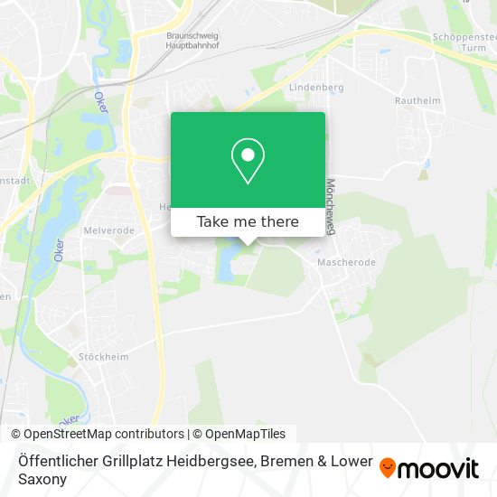 Öffentlicher Grillplatz Heidbergsee map