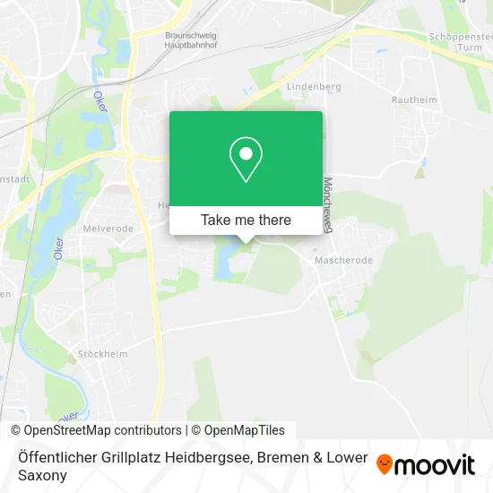 Карта Öffentlicher Grillplatz Heidbergsee