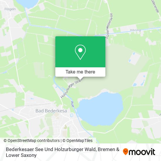Bederkesaer See Und Holzurburger Wald map