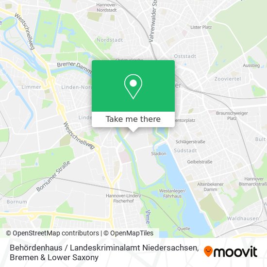 Behördenhaus / Landeskriminalamt Niedersachsen map