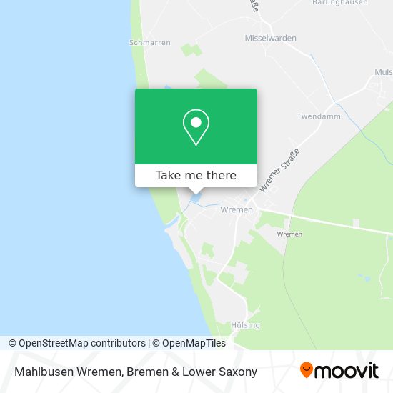 Mahlbusen Wremen map