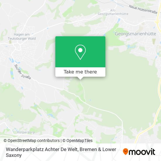 Wanderparkplatz Achter De Welt map