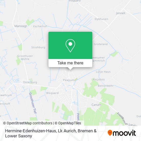 Hermine-Edenhuizen-Haus, Lk Aurich map