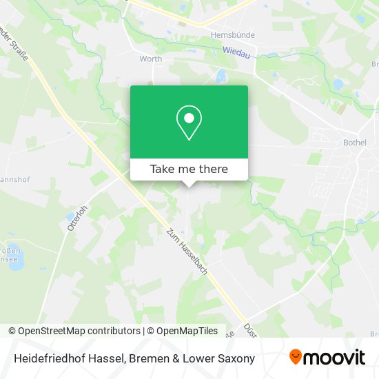 Heidefriedhof Hassel map