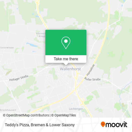 Teddy's Pizza map