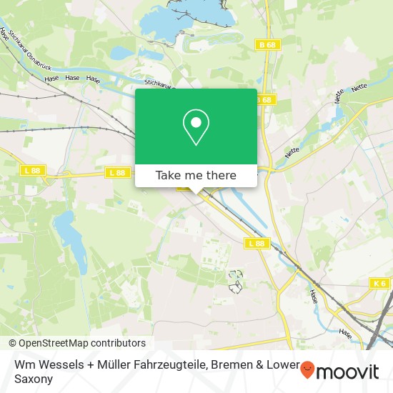 Карта Wm Wessels + Müller Fahrzeugteile