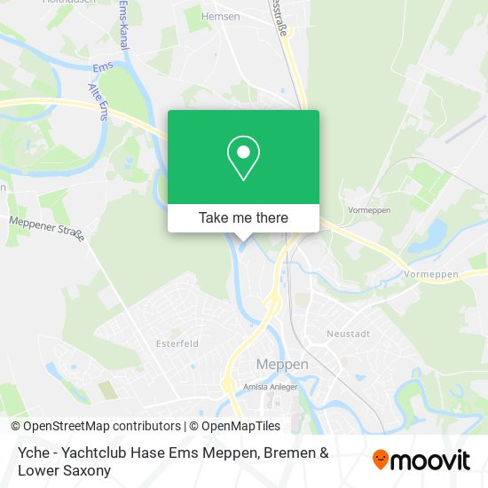 Yche - Yachtclub Hase Ems Meppen map