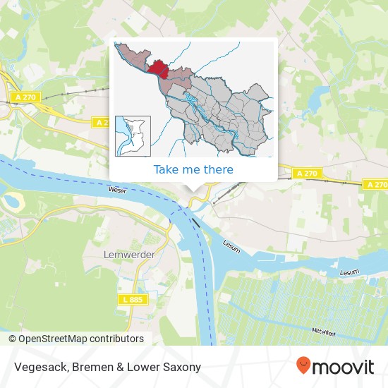 Vegesack map