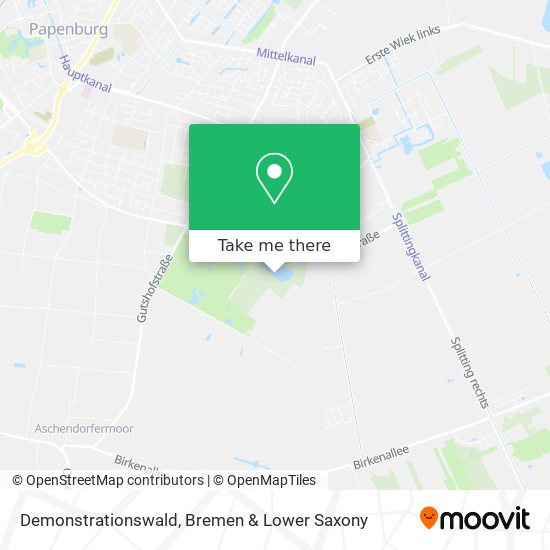 Demonstrationswald map