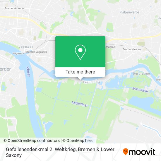 Gefallenendenkmal 2. Weltkrieg map