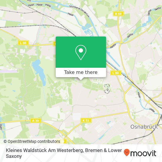 Kleines Waldstück Am Westerberg map