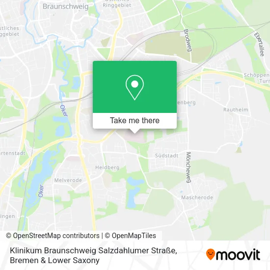 Klinikum Braunschweig Salzdahlumer Straße map