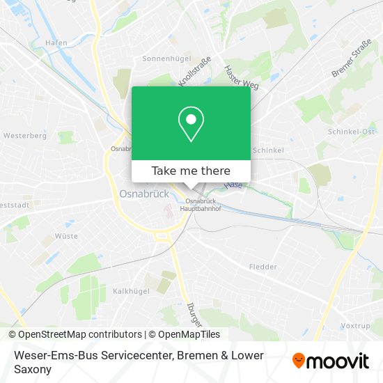 Weser-Ems-Bus Servicecenter map