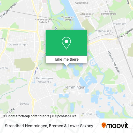 Strandbad Hemmingen map