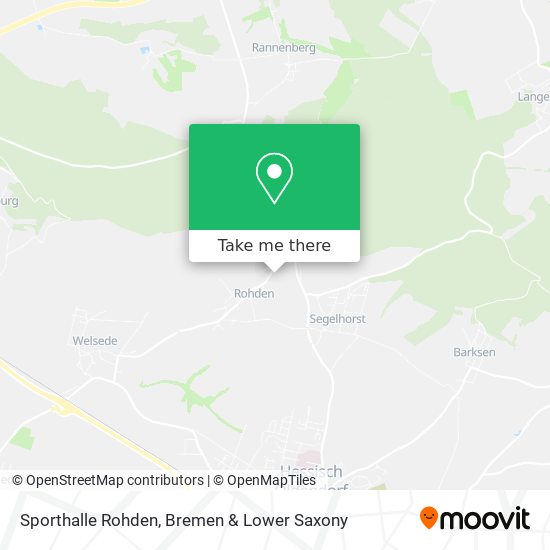 Sporthalle Rohden map