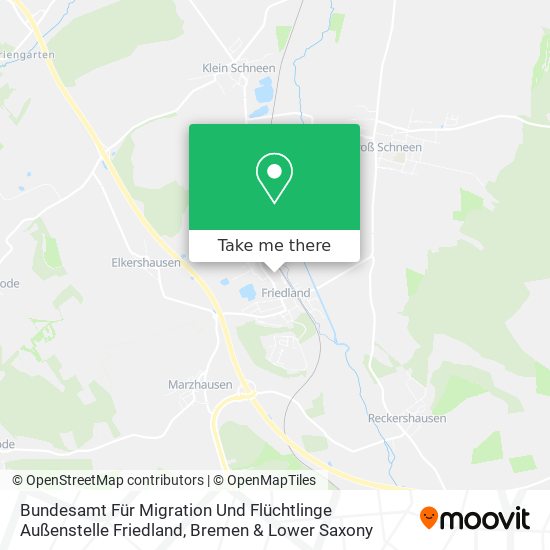 Карта Bundesamt Für Migration Und Flüchtlinge Außenstelle Friedland