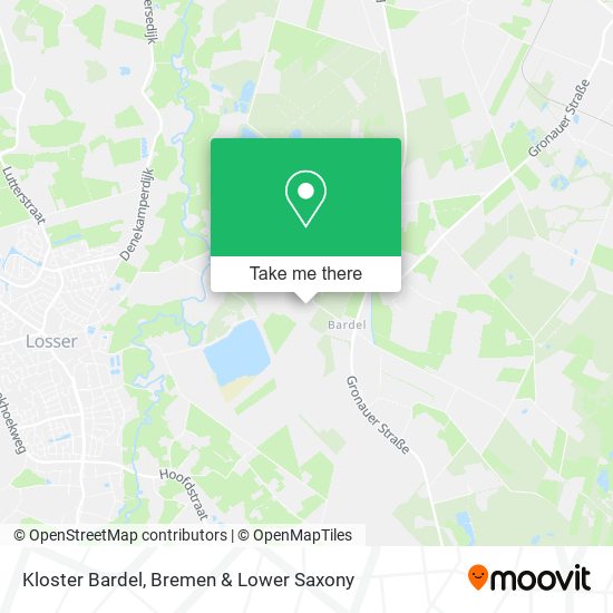 Kloster Bardel map
