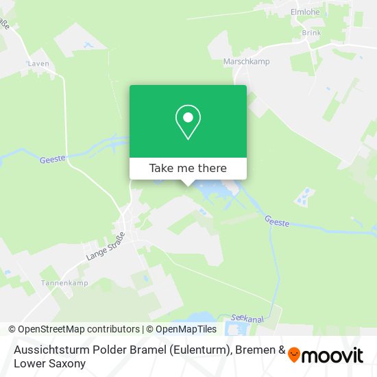 Aussichtsturm Polder Bramel (Eulenturm) map