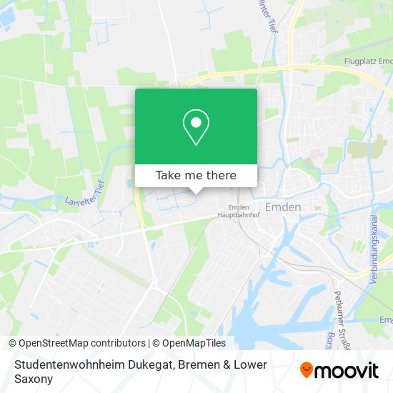 Studentenwohnheim Dukegat map
