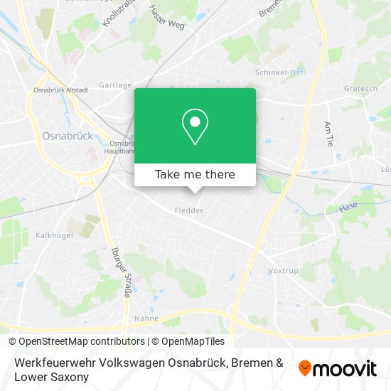 Werkfeuerwehr Volkswagen Osnabrück map