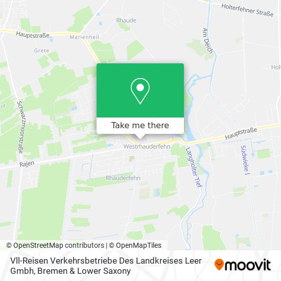 Vll-Reisen Verkehrsbetriebe Des Landkreises Leer Gmbh map