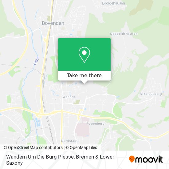 Wandern Um Die Burg Plesse map