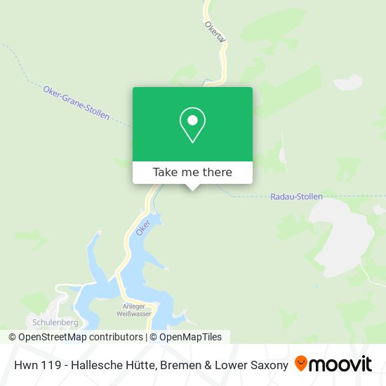 Hwn 119 - Hallesche Hütte map