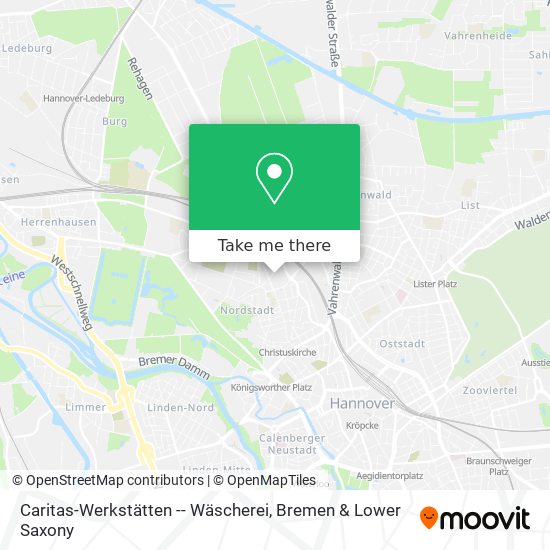 Caritas-Werkstätten -- Wäscherei map
