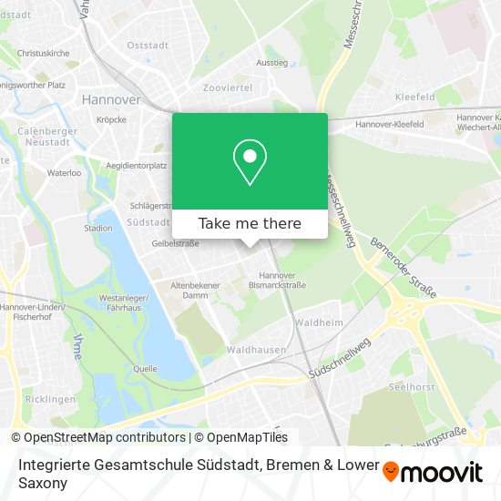 Integrierte Gesamtschule Südstadt map