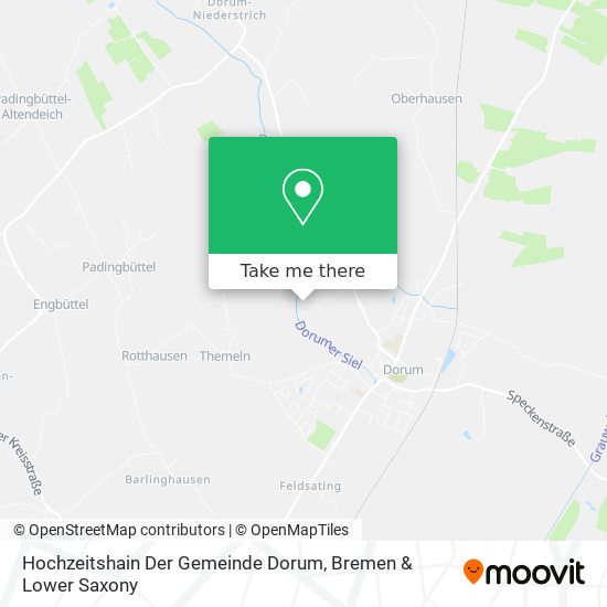 Hochzeitshain Der Gemeinde Dorum map