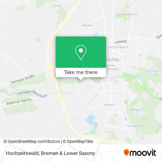 Hochzeitswald map