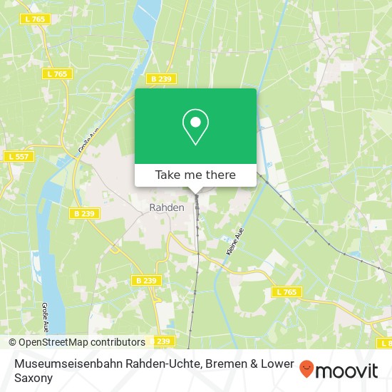 Museumseisenbahn Rahden-Uchte map