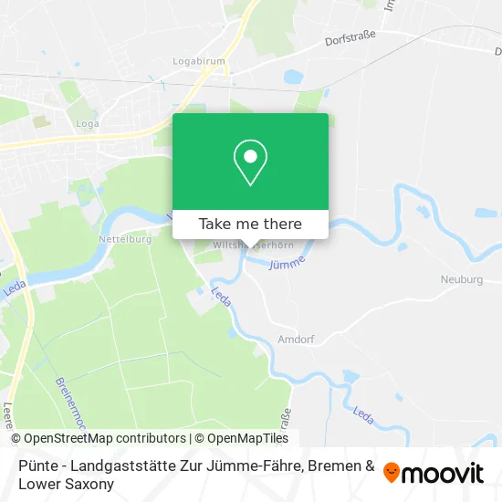 Карта Pünte - Landgaststätte Zur Jümme-Fähre