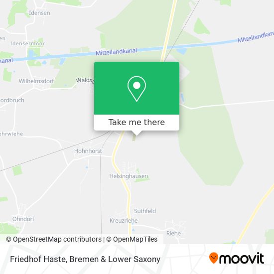 Friedhof Haste map